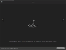 Tablet Screenshot of cassetti.it